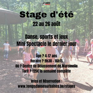 stage d'été