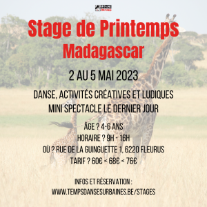 stage de printemps