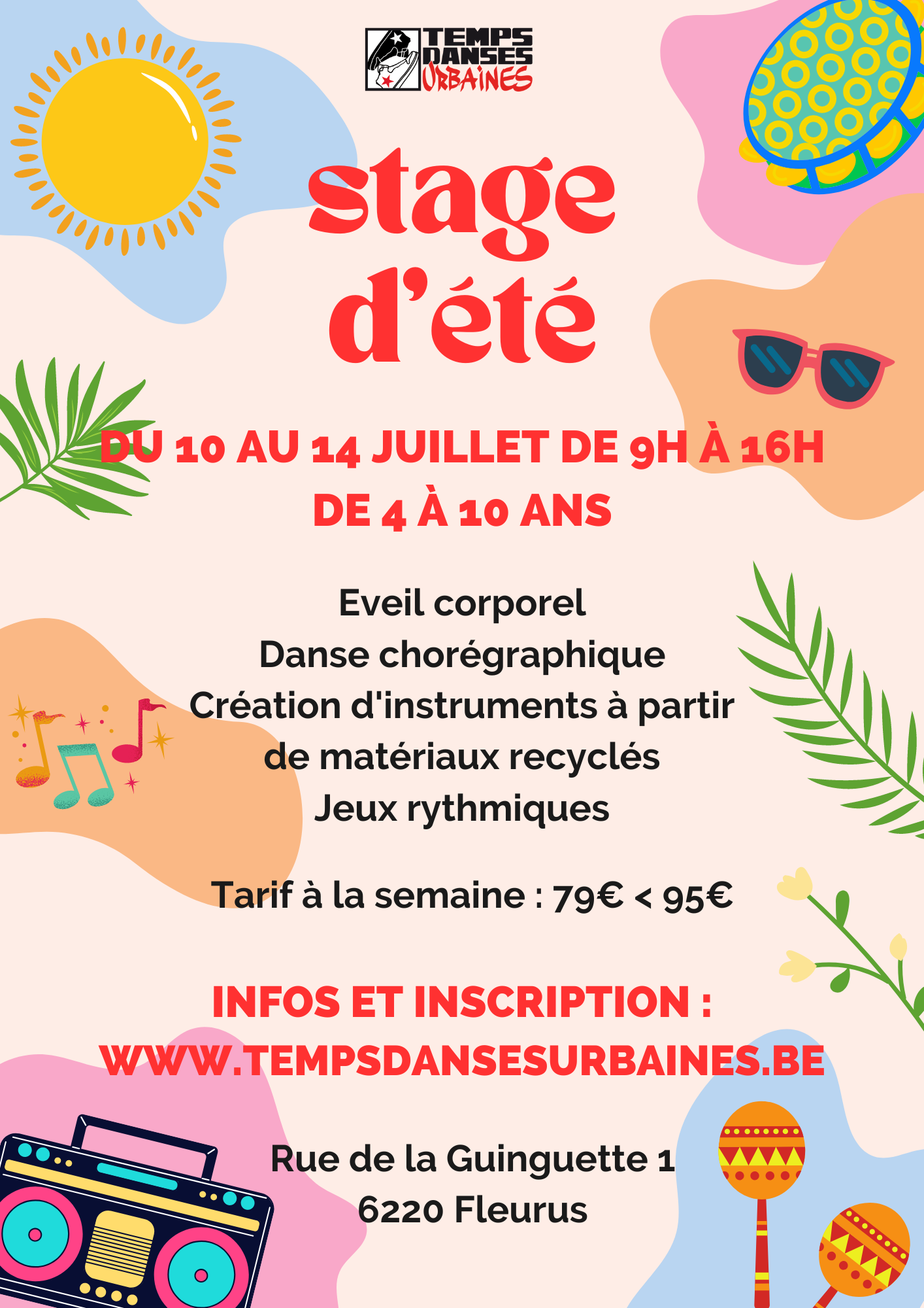 stage d'été enfants